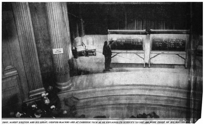 Illustration for article titled The only known photo of Einstein's Mass-Energy Equivalence formula